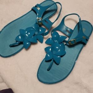 Turquoise melissa sandals